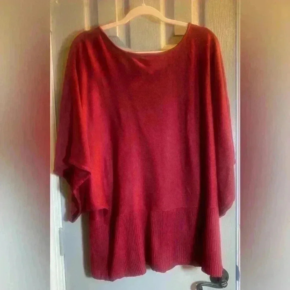 Lane Bryant Top with wide sleeves in fushia Size 22/24 EUC - Picture 5 of 6